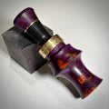 Hand turned #79 -Peacemaker Jig- Purple Amboyna Burl / African Blackwood