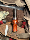 Hand turned 92 - Crosscut Cocobolo/ copper/ ABW Peacemaker