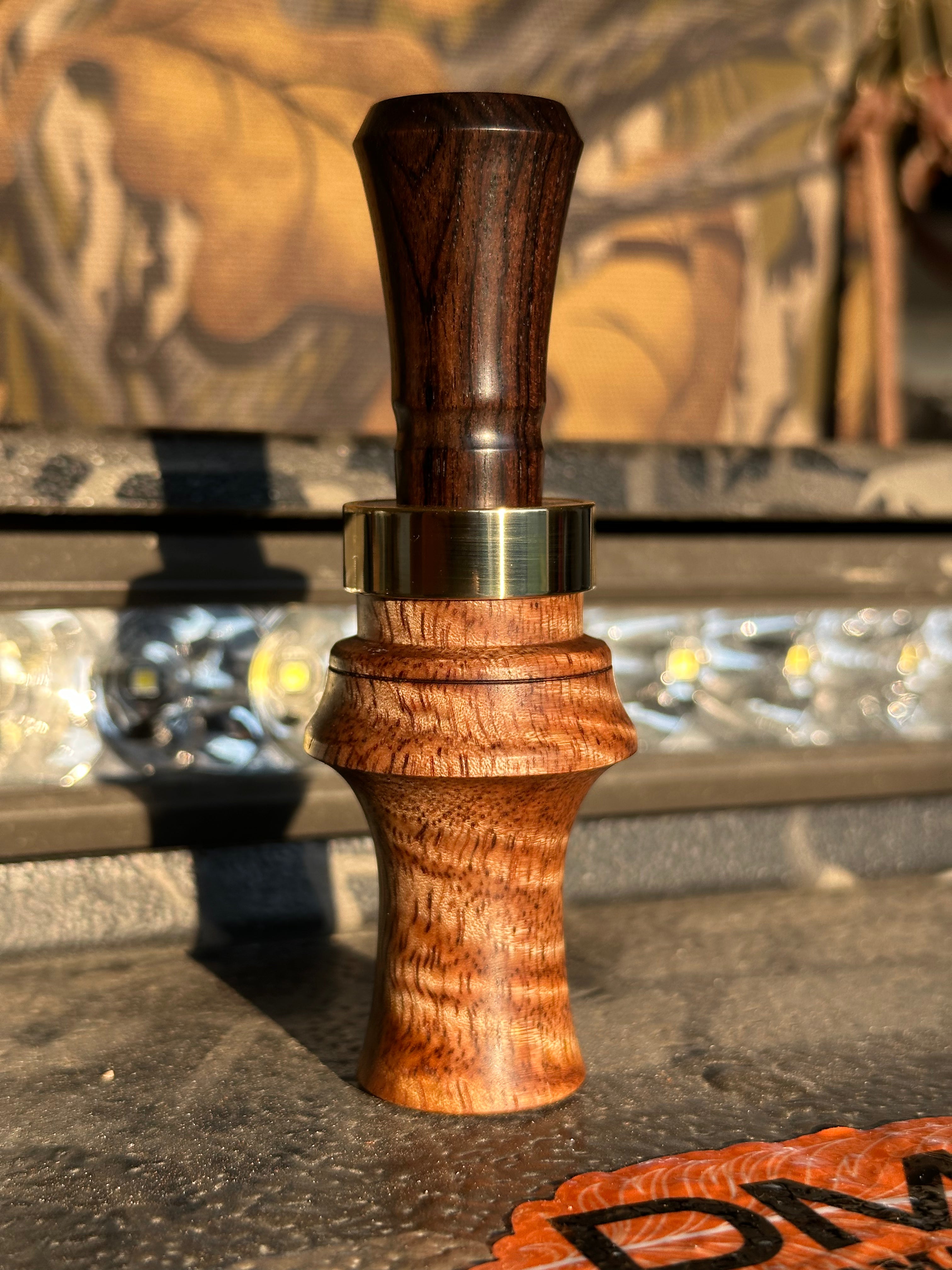 Peacemaker - Hand Turned- Curly Mango/ ABW